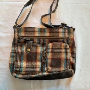 Plaid crossbody bag